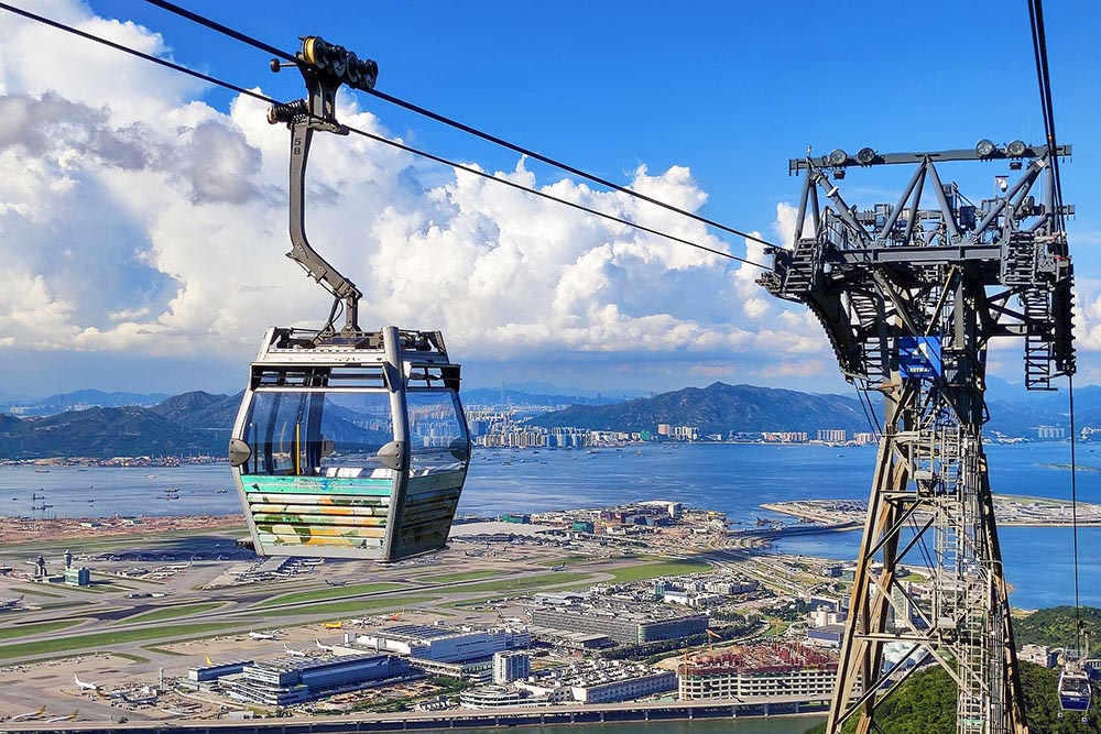 Ngong Ping 360 Cable Car and HKG 2021 09